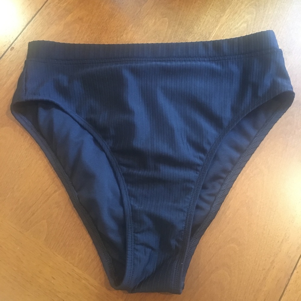Xhilaration Ribbed High Waist Bikini Bottom M